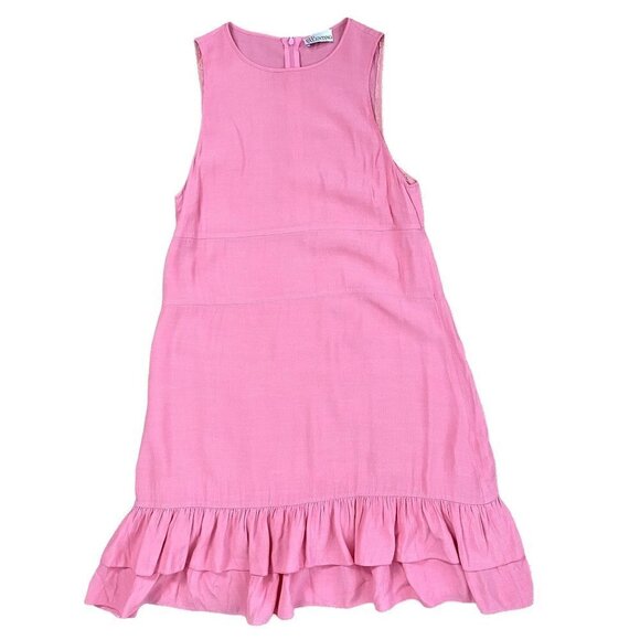 Red Valentino | Sleeveless Ruffle Bottom Dress | Pink | Size: S (Approximate) - Picture 1 of 9